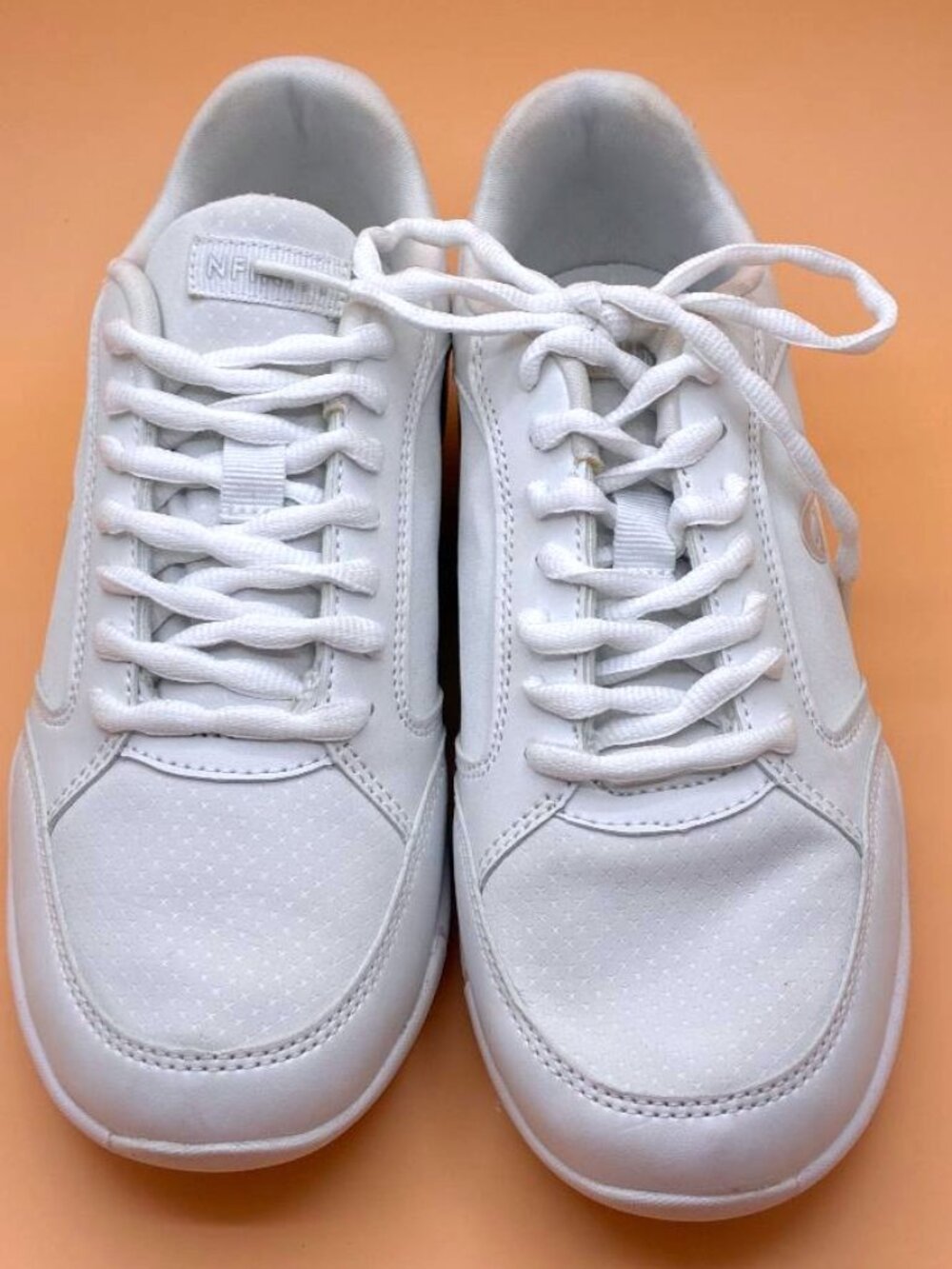 EUC Nfinity Womens 6.5 White Fearless Cheerleading Low Top Cheer Shoes Sneakers - Picture 4 of 13